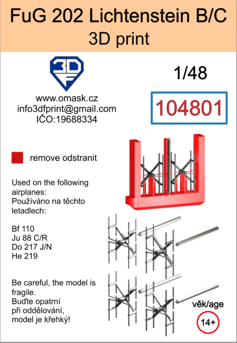 104801 1/48 FuG 202 Lichtenstein B/C (3D print)