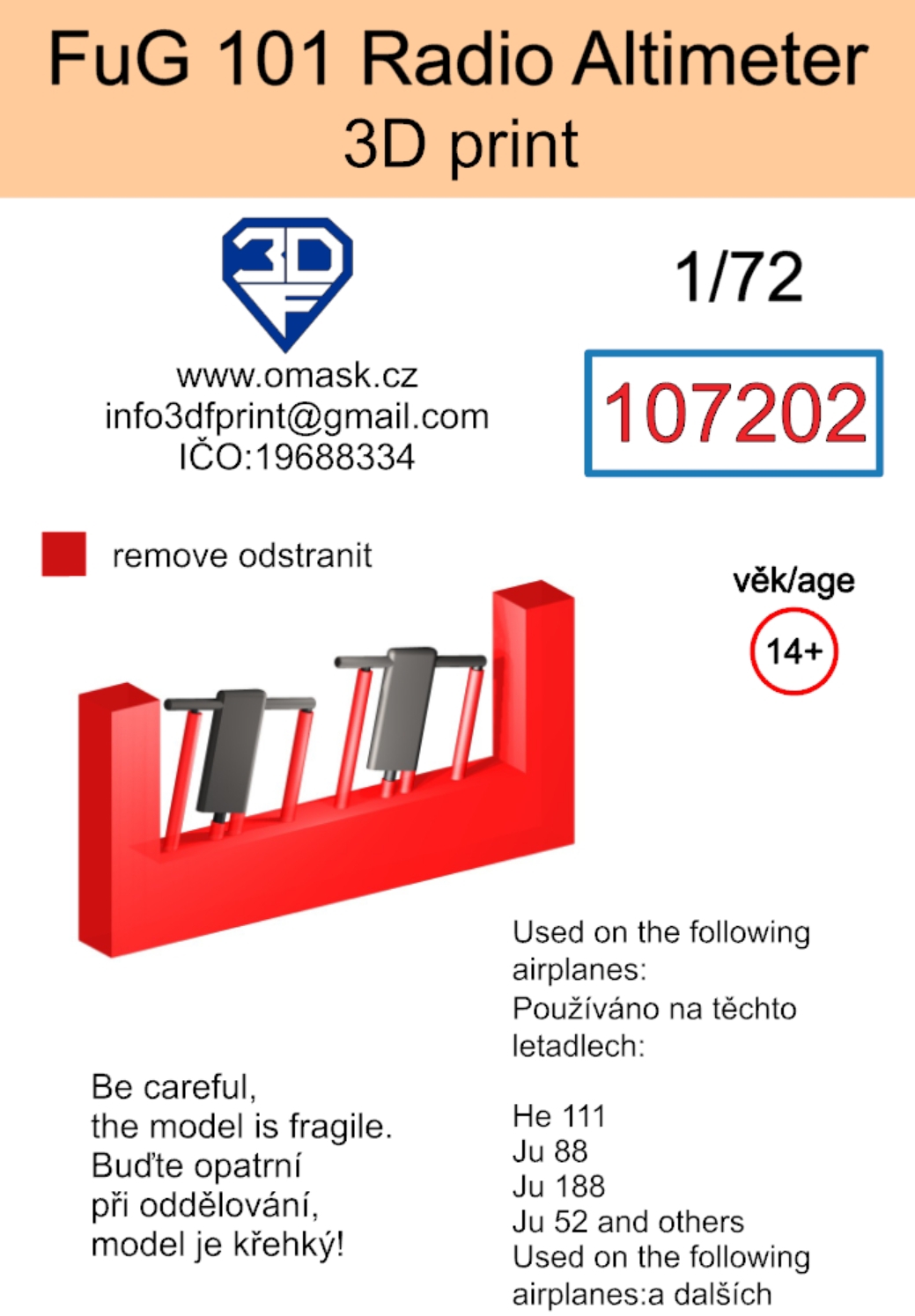 107202 1/72 FuG 101 Radio Altimeter (3D print)
