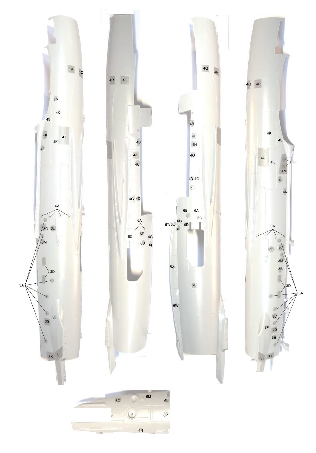 14009 1/48 Mig-19 masks for panels (for Trumpeter/Eduard)