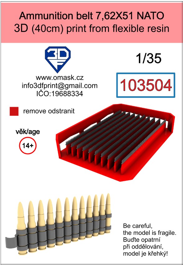 103504 1/35 Ammunition belt 7,62x51 NATO