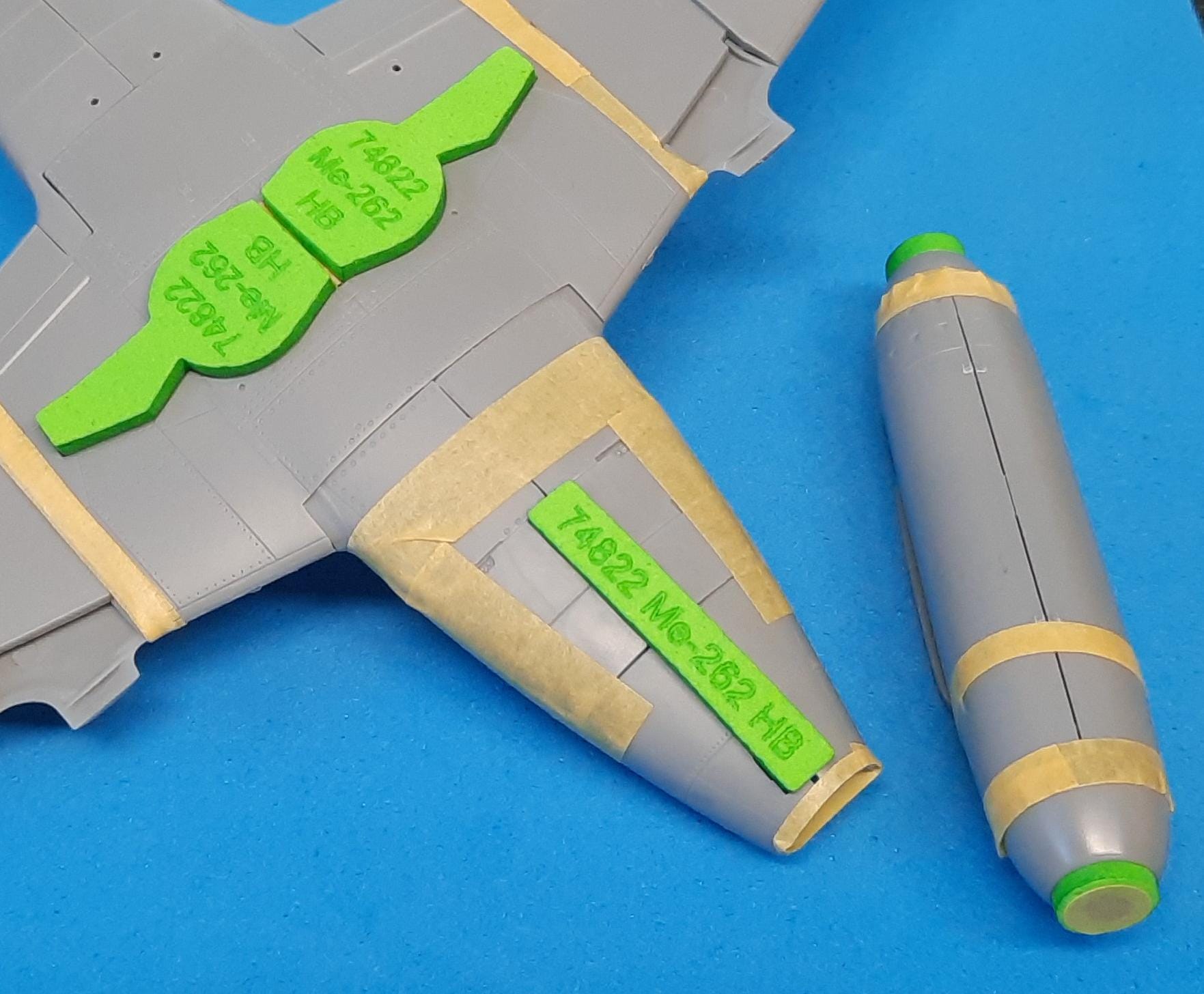 74822 1/48 Me-262 wheel bay plugs (for Hobby Boss)