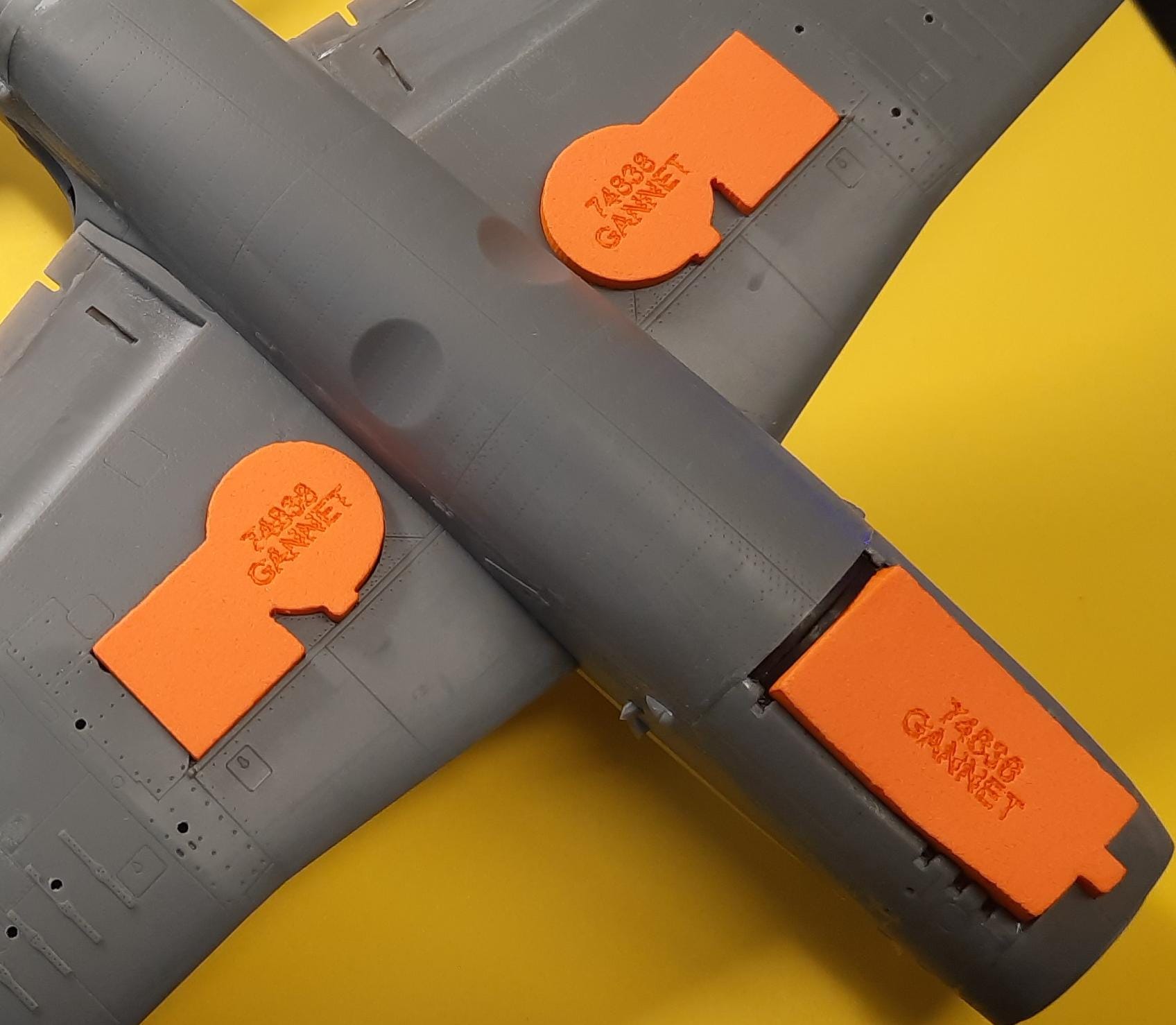 74838 1/48 Fairey Gannet wheel bay plugs (for Airfix)