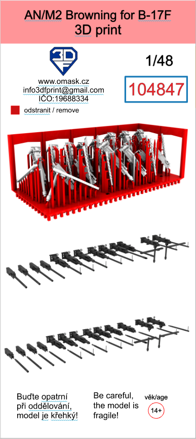 104847 1/48 Guns AN/M2 for B-17F