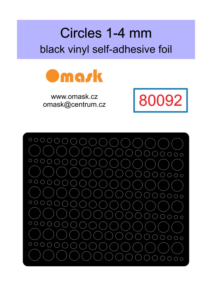 X8001 Universal set 1 - black vinyl foil