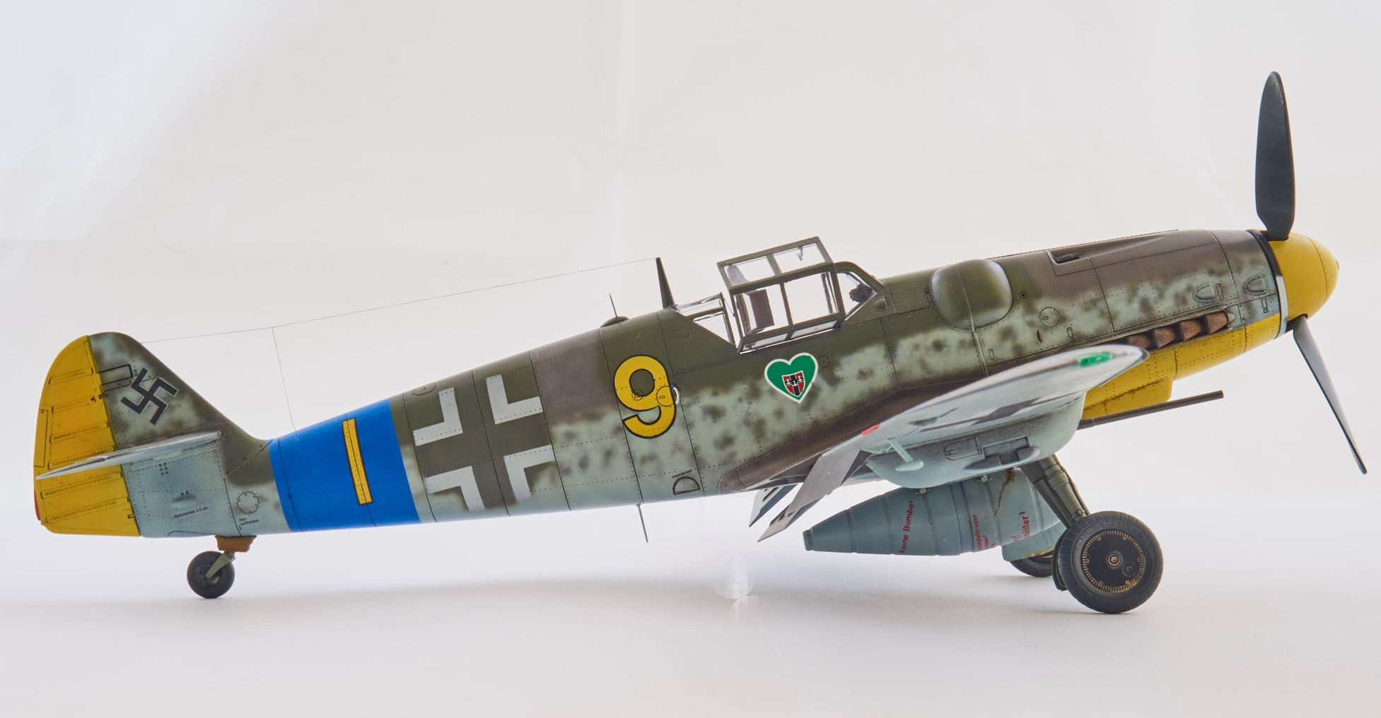 34027 1/48 JBf 109G-6 (yellow 9) for Eduard 11119 marking J