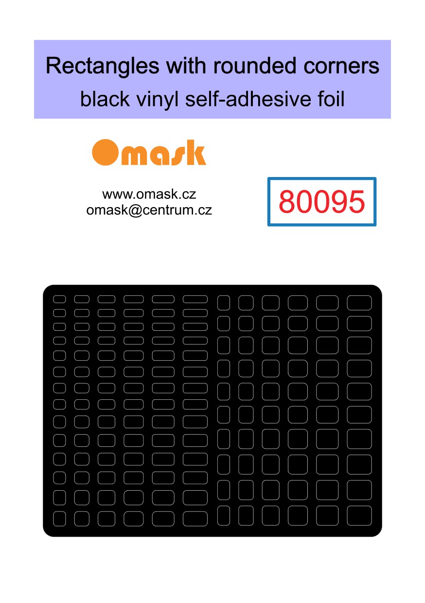 X8001 Universal set 1 - black vinyl foil