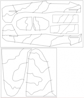 47001 1/72 Spitfire Mk.I camouflage surfaces (podle camo A Eduard 11143) 