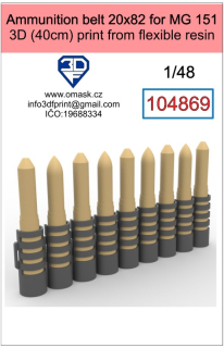 104869 1/48 ammunition belt 20x82 for MG 151/20