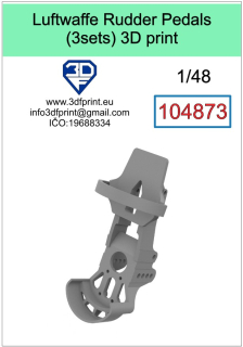 104873 1/48 Luftwaffe rudder pedals