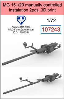 107243 1/72 MG 151/20 manually controlled instalation