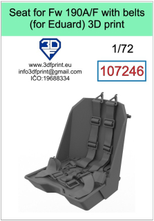 107246 1/72 Seat for Fw 190A/F with belts