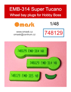 748129 1/48 EMB-314 Super Tucano wheel bay plugs (for Hobby Boss)