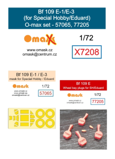 X7208 1/72 Bf 109 E-1/E-3 O-max set (for Special Hobby/Eduard)