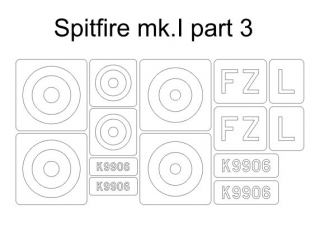34015 1/48 Spitfire Mk.I part 3 (for Eduard 11143 kamo C)