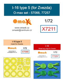 X7211 1/72 I-16 type 5 O-max set (for Zvezda)