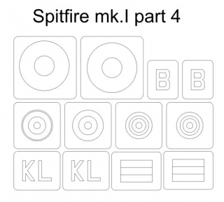 34016 1/48 Spitfire Mk.I part 4 (for Eduard 11143 kamo E)