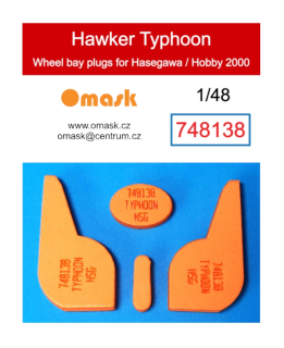 748138 1/48 Hawker Typhoon wheel bay plugs (for Hasegawa/Hobby 2000)