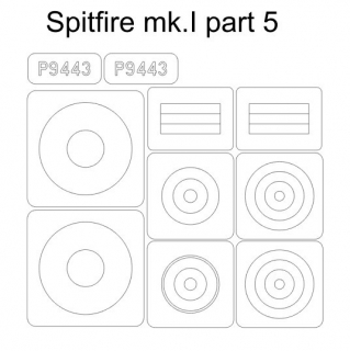 34017 1/48 Spitfire Mk.I part 5 (for Eduard 11143 kamo F)