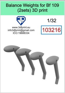 103216 1/32 Balance weights for Bf 109
