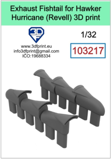 103217 1/32 Exhaust for Hurricane Mk.II Fishtail