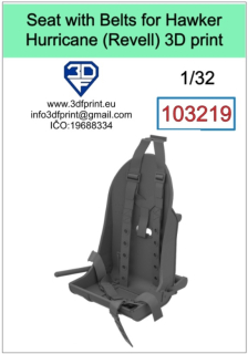 103219 1/32 Seat for Hurricane Mk.II