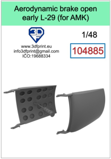 104885 1/48 aerodynamic brake open late L-29 (AMK)