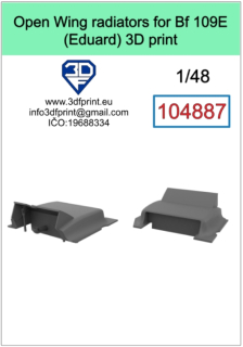104887 1/48 Open Wing radiators for Bf 109E (Eduard)
