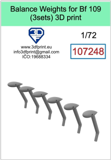 107248 1/72 Balance weights for Bf 109