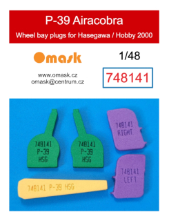 748141 1/48 P-39 Airacobra wheel bay plugs (for Hasegawa / Hobby 2000)
