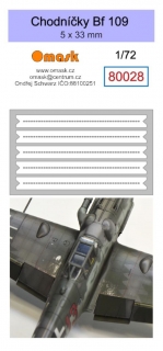 80028 1/72 Walkways Bf 109 5 x 33 mm (Oramask)