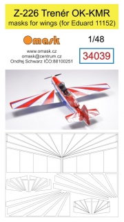 34039 1/48 Z-226 Trenér OK-KMR masks for wings (Eduard 11143)
