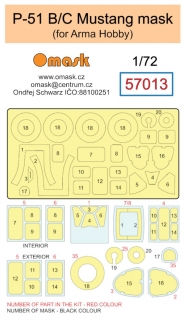57013 1/72 P-51 B/C Mustang (for Arma Hobby)