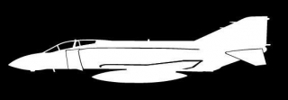 sticker F-4 Phantom (15cm white)