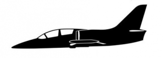sticker L-39 Albatros (15cm black)