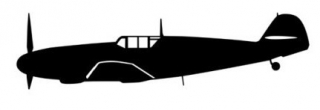 sticker Bf 109 F (15cm black)