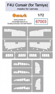 67003 1/72 F4U Corsair mask for canvas (for Tamiya)