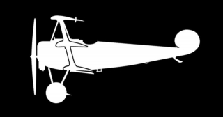 sticker Fokker Dr.1 (15cm white)