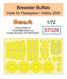 57028 1/72 Brewster Buffalo mask (for Hasegawa / Hobby 2000)