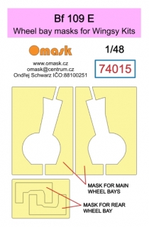 74015 Bf 109E wheel bay mask (for Wingsy Kits)