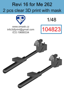 104823 1/48  Revi 16 for Me 262 clear 3D print (2 pcs)