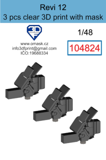 104824 1/48  Revi 12 clear 3D print (3 pcs)