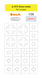 25003 1/35 Ju 87G Stuka masks for crosses