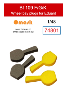 74801 1/48 Bf 109 F/G/K wheel bay plugs (for Eduard)