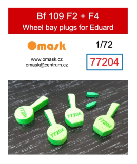 77204 1/72 Bf 109 F2 + F4 wheel bay plugs (for Eduard)