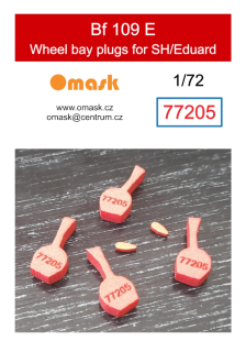 77205 1/72 Bf 109E wheel bay plugs (for Eduard/SH)