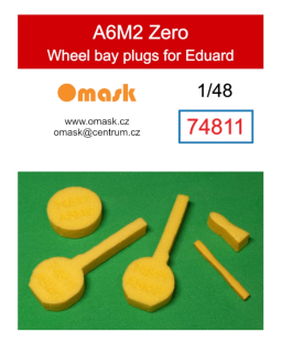 74811 1/48 A6M2 Zero wheel bay plugs (for Eduard)