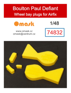 74832 1/48 Boulton Paul Defiant wheel bay plugs (for Airfix)