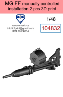 104832 1/48 MG-FF manually controlled installation 3D print
