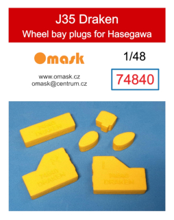 74840 1/48 J35 Draken wheel bay plugs (for Hasegawa)