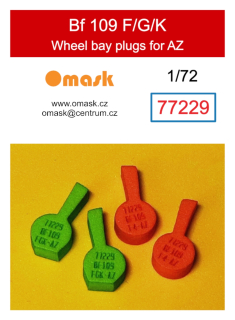 77229 1/72 Bf 109 F/G/K wheel bay plugs (for AZ)